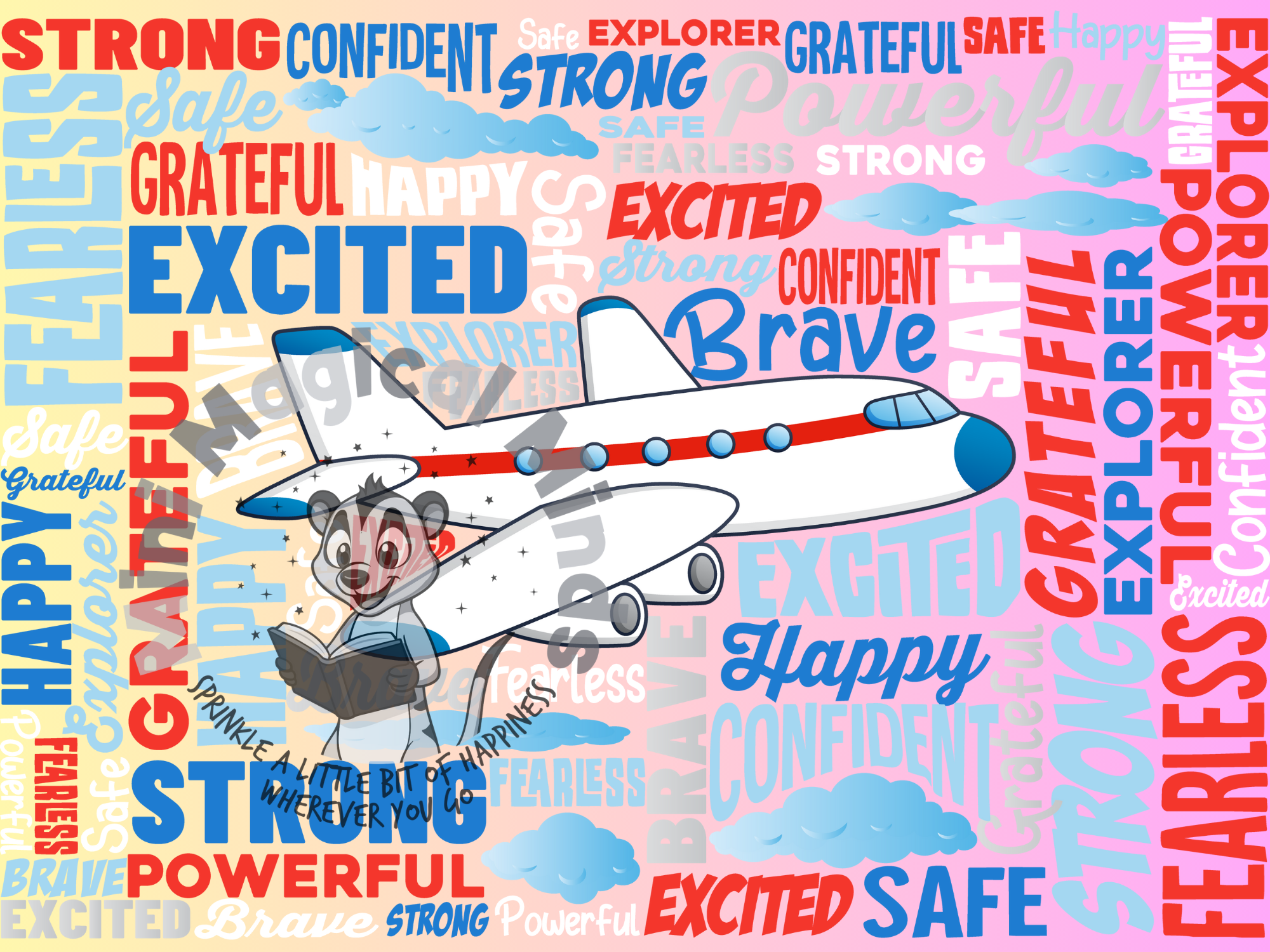 Aeroplane Positive Affirmation Print . PDF File