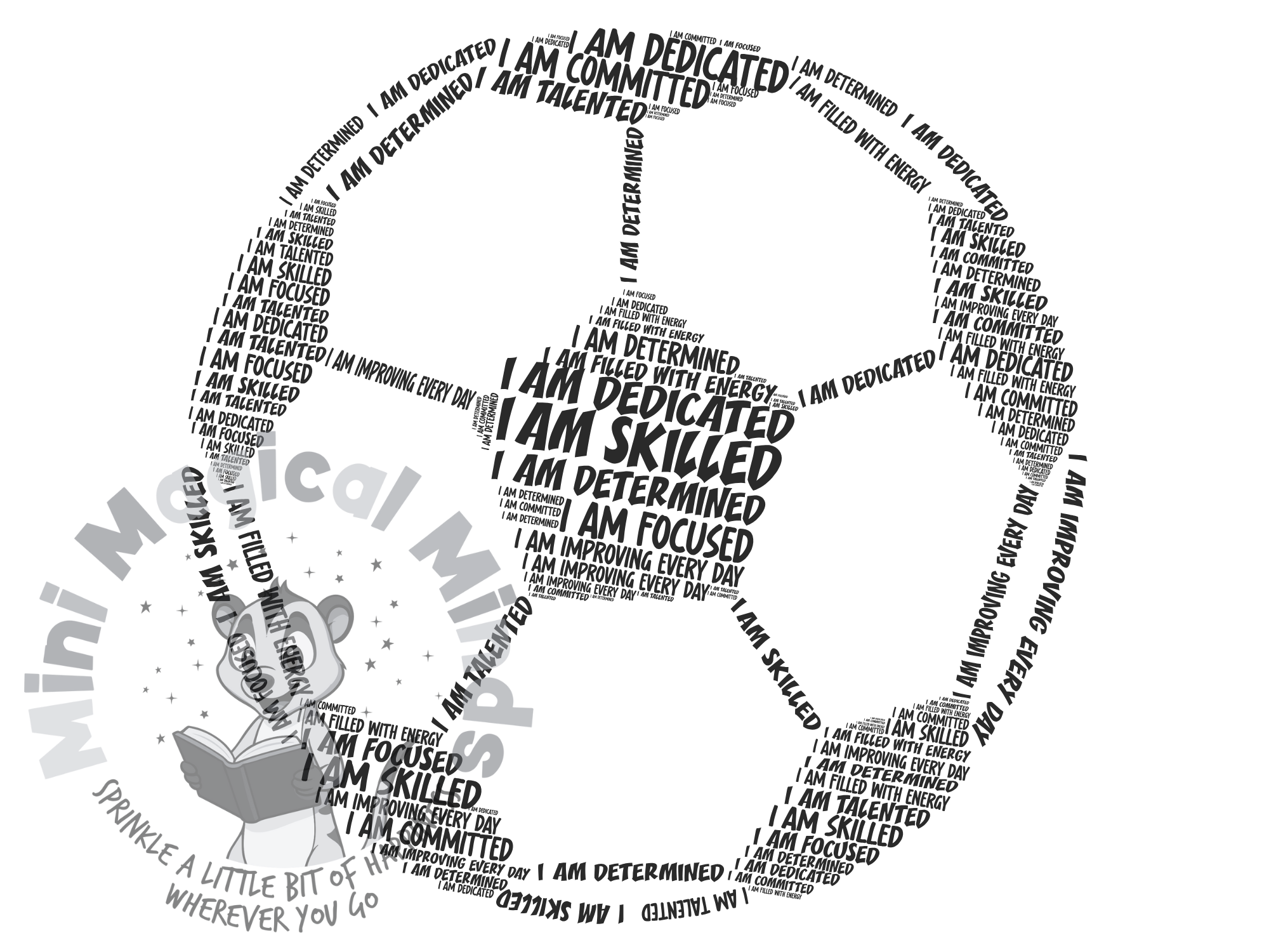 Football Positive Affirmatins Image. PDF Files.