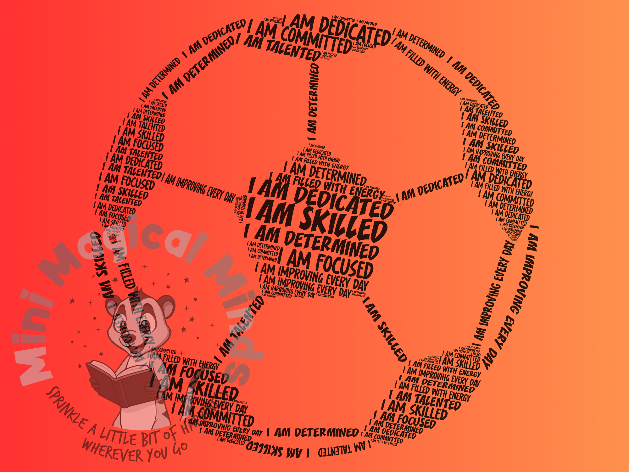 Football Positive Affirmatins Image. PDF Files.