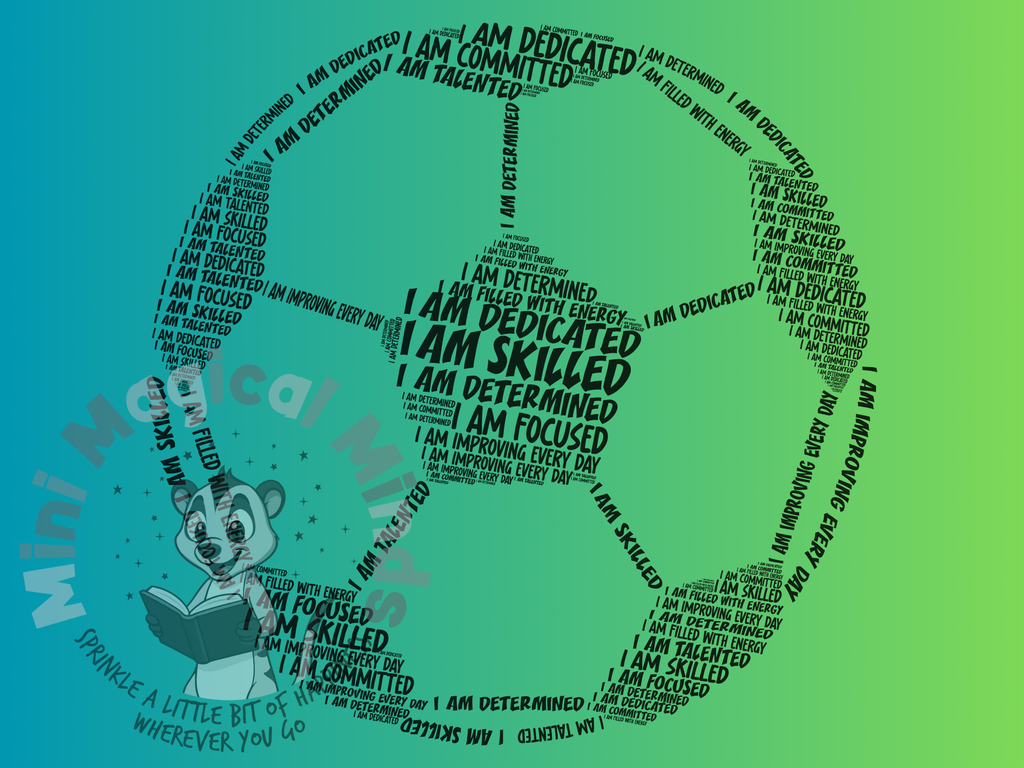 Football Positive Affirmatins Image. PDF Files.