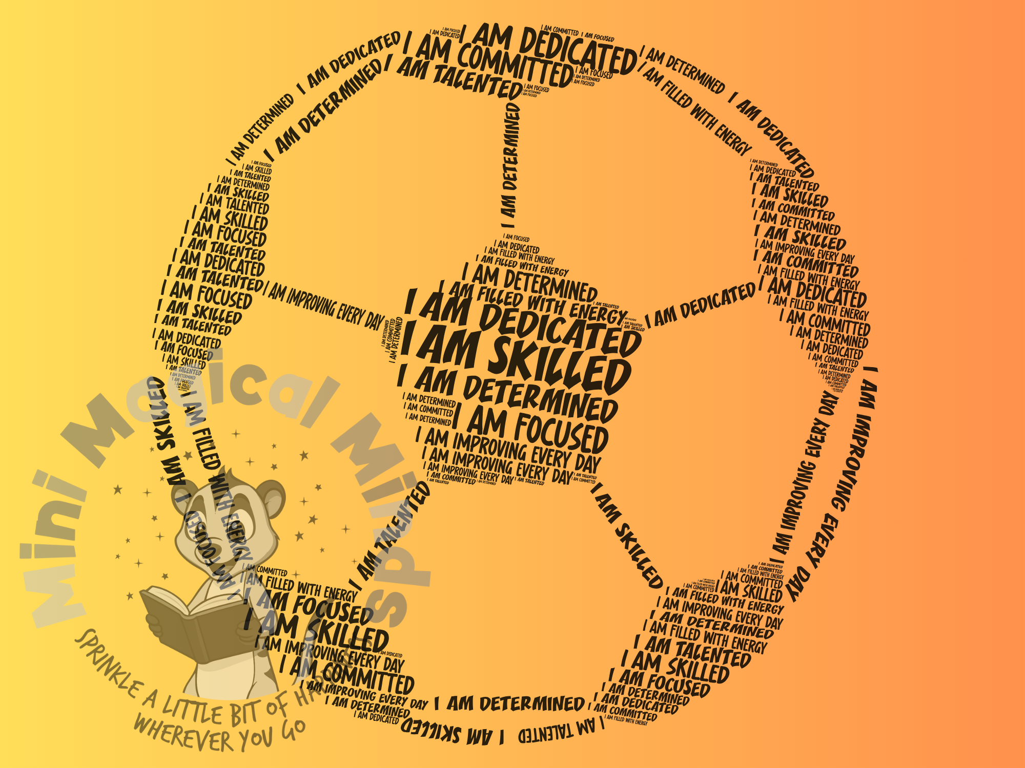 Football Positive Affirmatins Image. PDF Files.