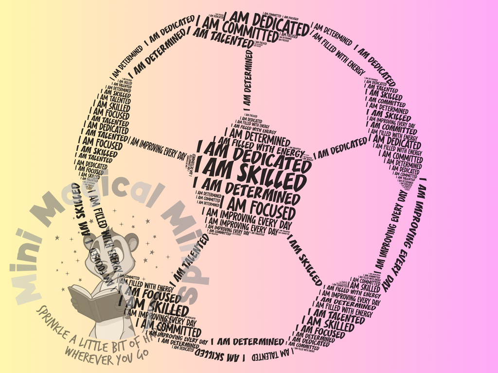 Football Positive Affirmatins Image. PDF Files.