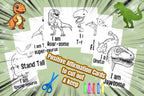 Dinosaur Positive Affirmations Colouring Book 🦖
